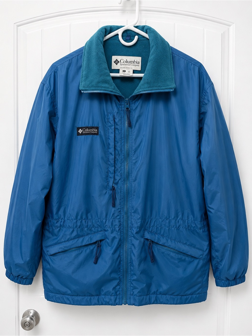 Vintage 1997 Columbia Womens XL Teal Fleece Lined Jacket 90s Gorpcore